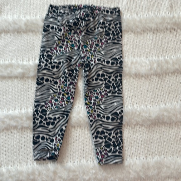 Garanimals 3 pc Animal print leggings & black long sleeve top baby girls 18 M - Picture 12 of 16